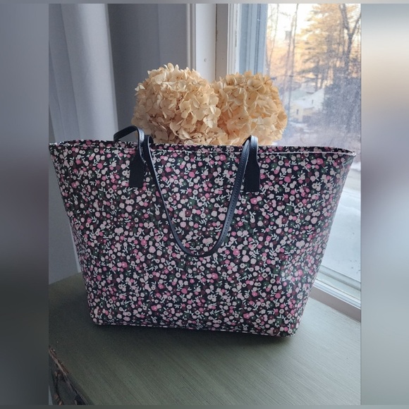 Kate Spade Black Floral Tote - Picture 1 of 9